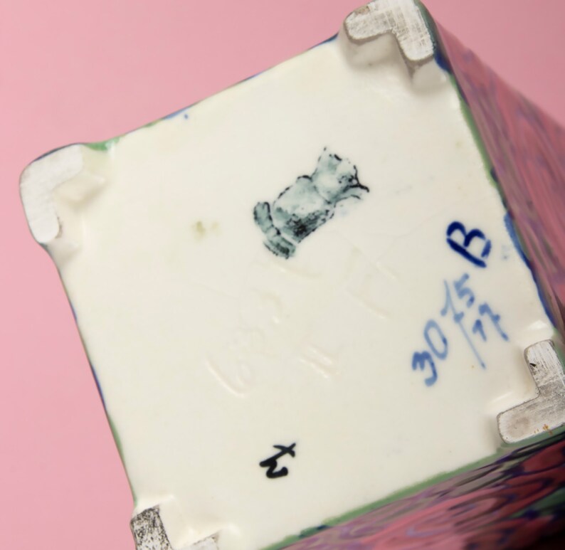 Porcelain Limoges Inkwell Art Deco With Birds Etsy