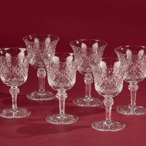 Juego de 6 Copas de Cristal - Val Saint Lambert - Modelo Duc