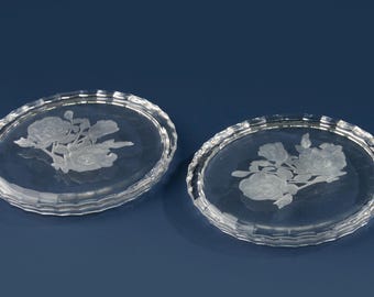 Set of 2 Coasters - Val Saint Lambert