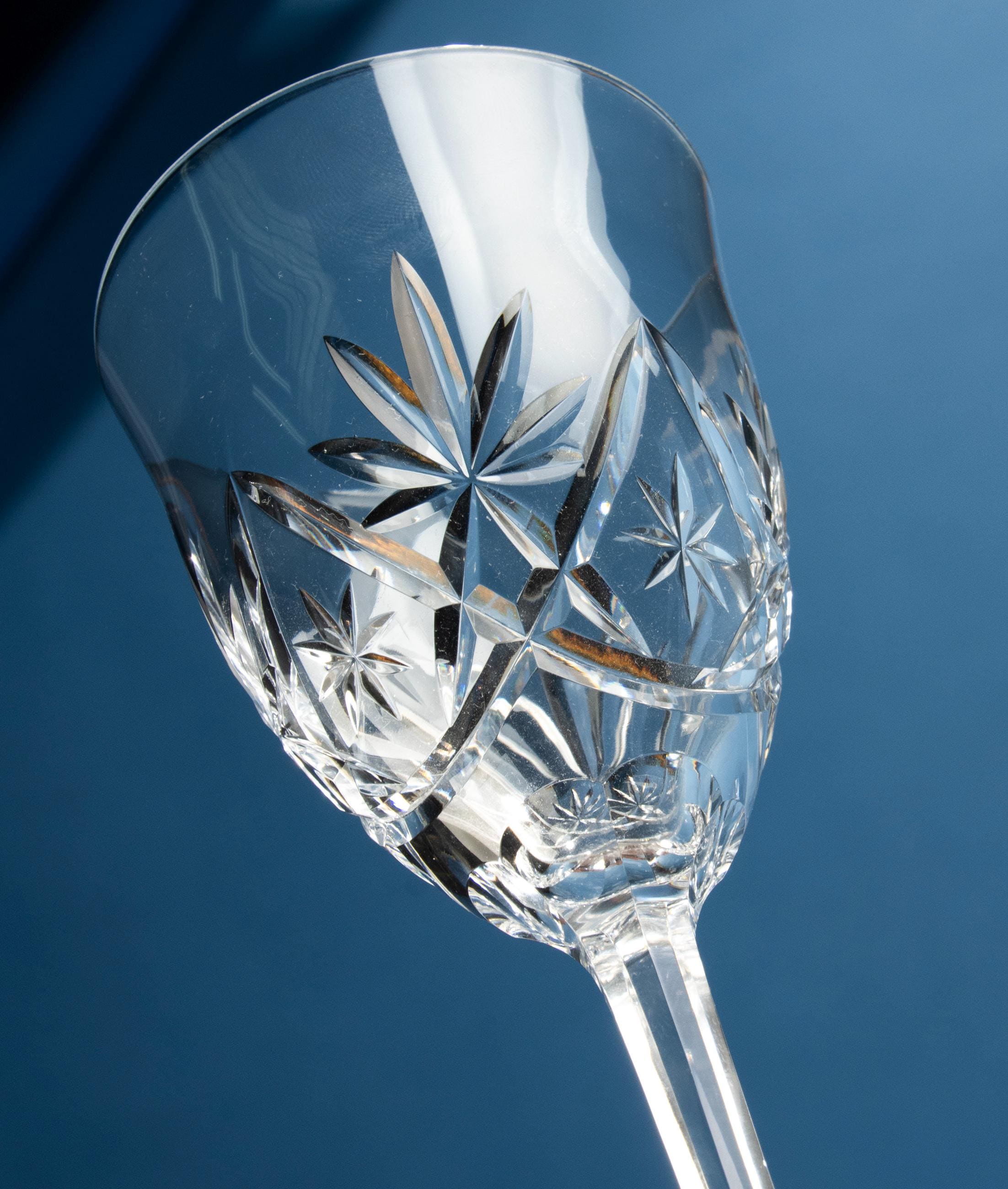 Set of 6 Wine Glasses - Val Saint Lambert - Werner Serge - Etsy