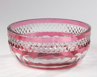 Round Bowl - Val Saint Lambert - Crystal