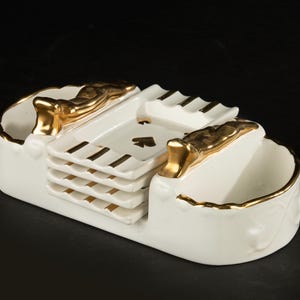 Set di 4 posacenere con supporto - Boch Ceramics - Tema Ponte