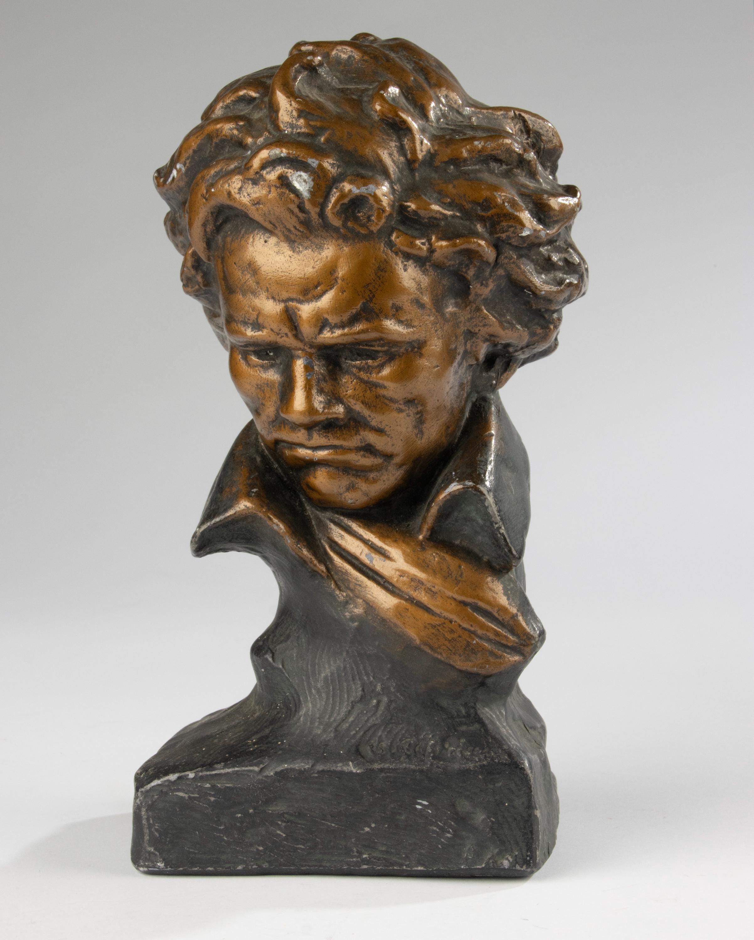 Vintage Beethoven Statue - Etsy