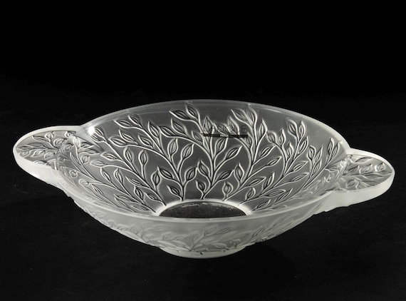 Crystal Serving Bowl - Lalique - Chevrefeuille - Etsy