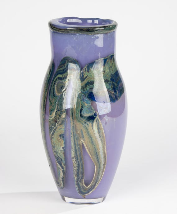 Large Crystal Vase - Val Saint Lambert - Samuel Herman