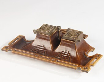 Antique Ink Set - Enameled Cast Iron