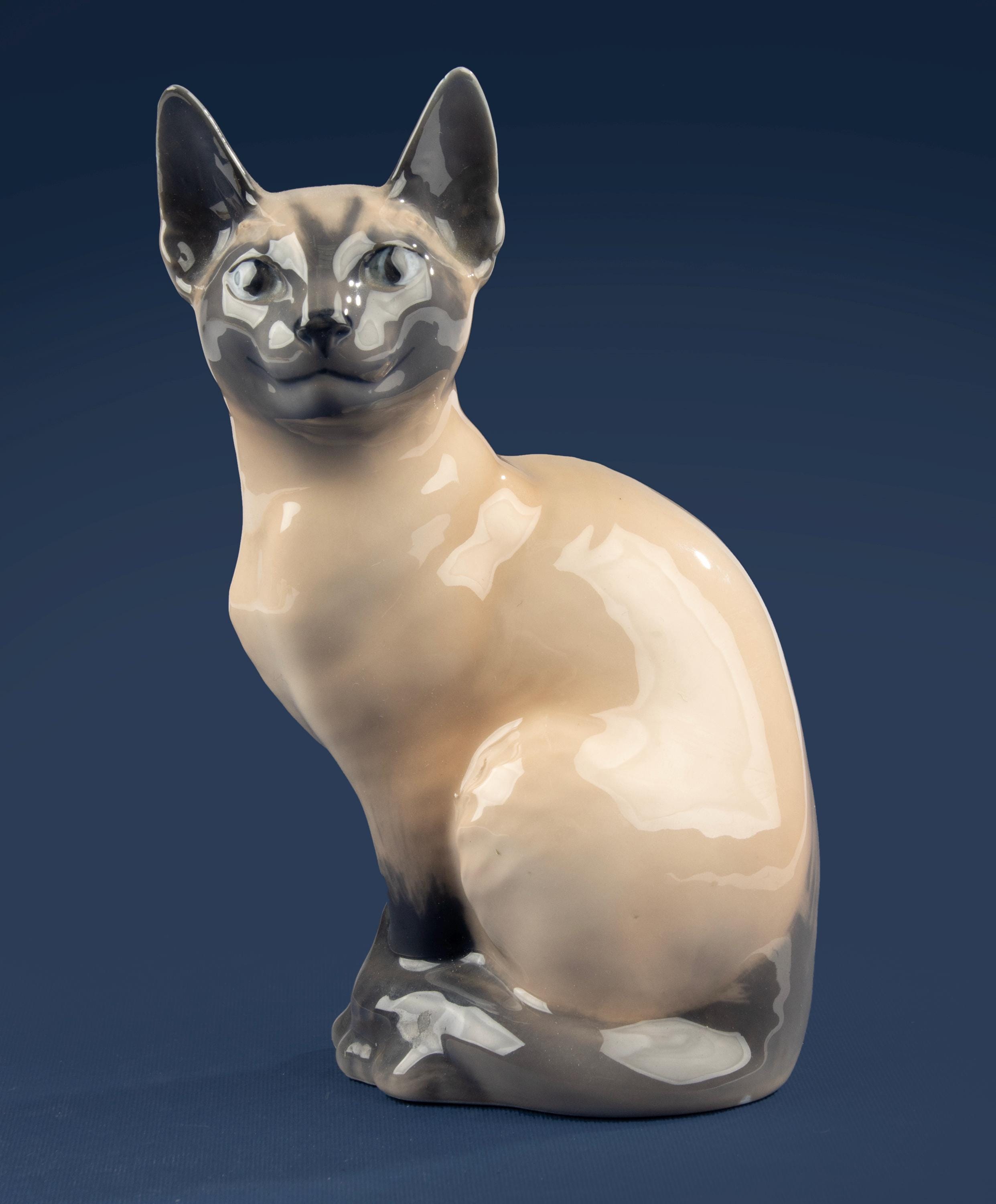 Figurine - Siamese Cat - Royal Copenhagen - Model 3281 - Etsy