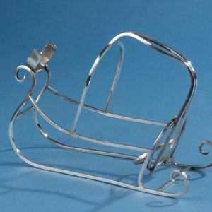 Vintage Silver Plated Wine Bottle Holder/Sleigh - Grenadier