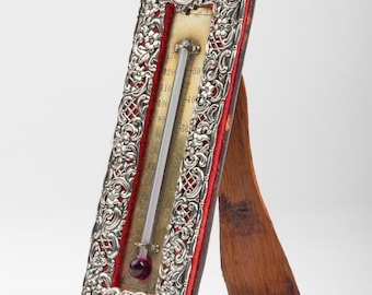 Antique Thermometer - Sterling Silver - H. Matthews 1887