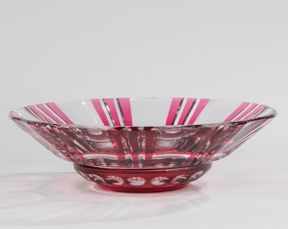 VAL ST LAMBERT カットクリスタルボウル Large Crystal Bowl - Val Saint Lambert - Etsy