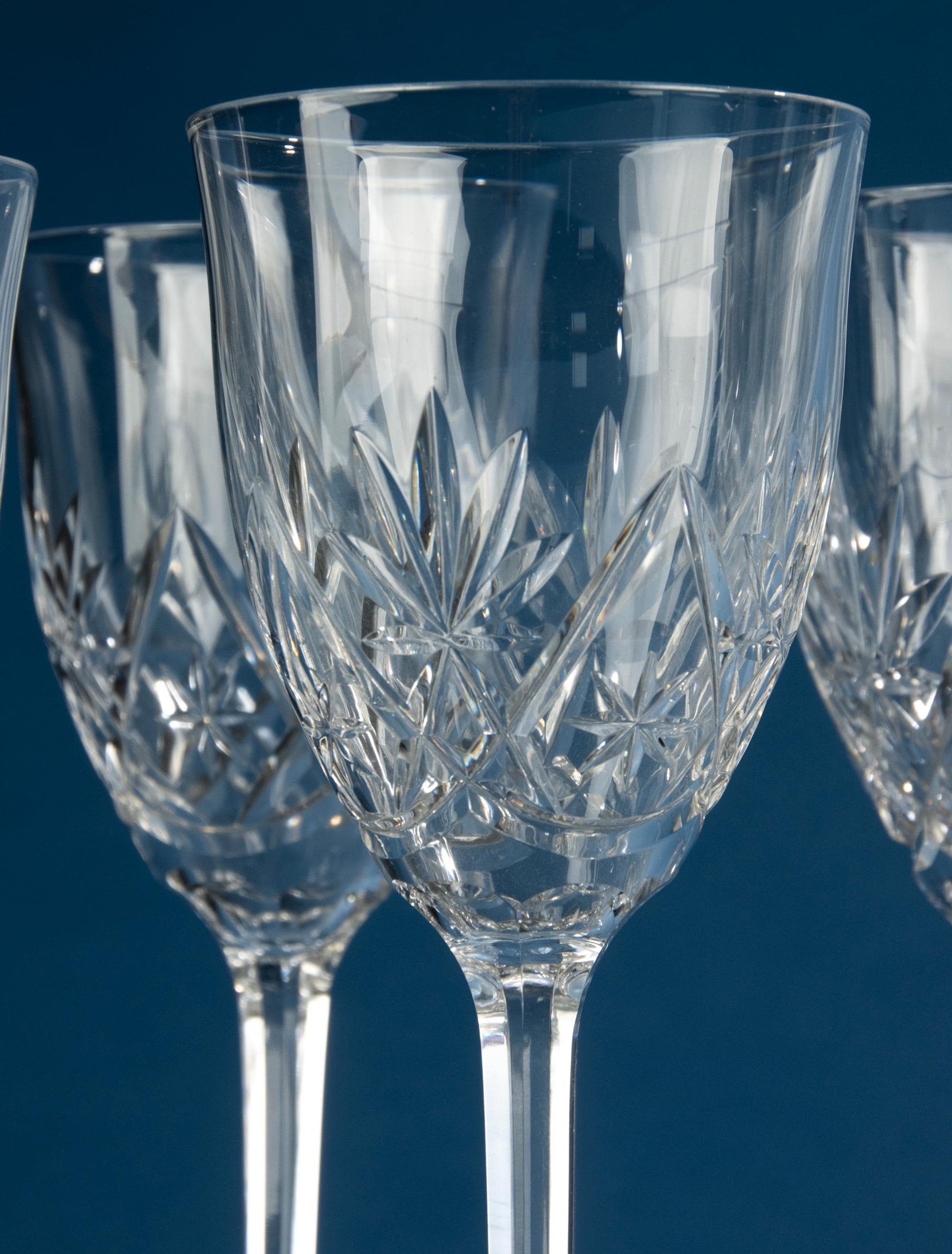 Set of 6 Wine Glasses - Val Saint Lambert - Werner Serge - Etsy