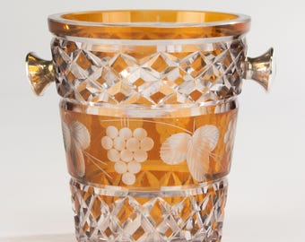Ice Cube Bucket - Crystal - Silver-plated