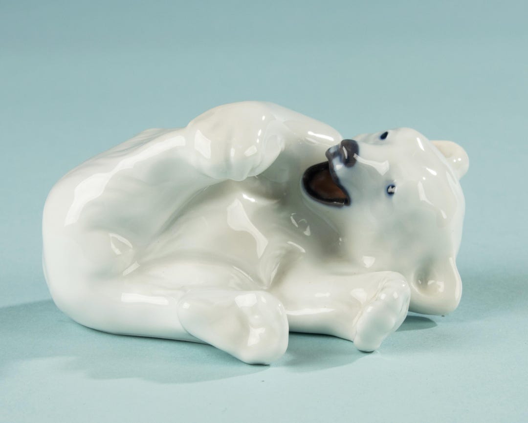 ロイヤルコペンハーゲン　陶器　白くま　白クマ　白熊　置物　3体　セット シロクマの置物 - ロイヤルコペンハーゲン - モデル729 - Etsy 日本