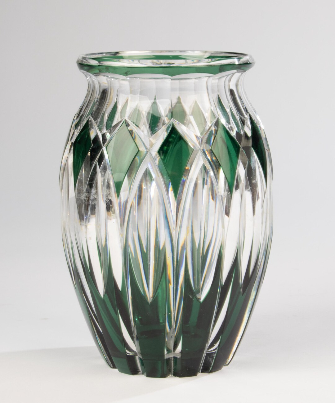 Vase - Val Saint Lambert - Crystal - Etsy
