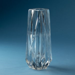 Vintage Clear Crystal Vase - Val Saint Lambert - Piece Unique