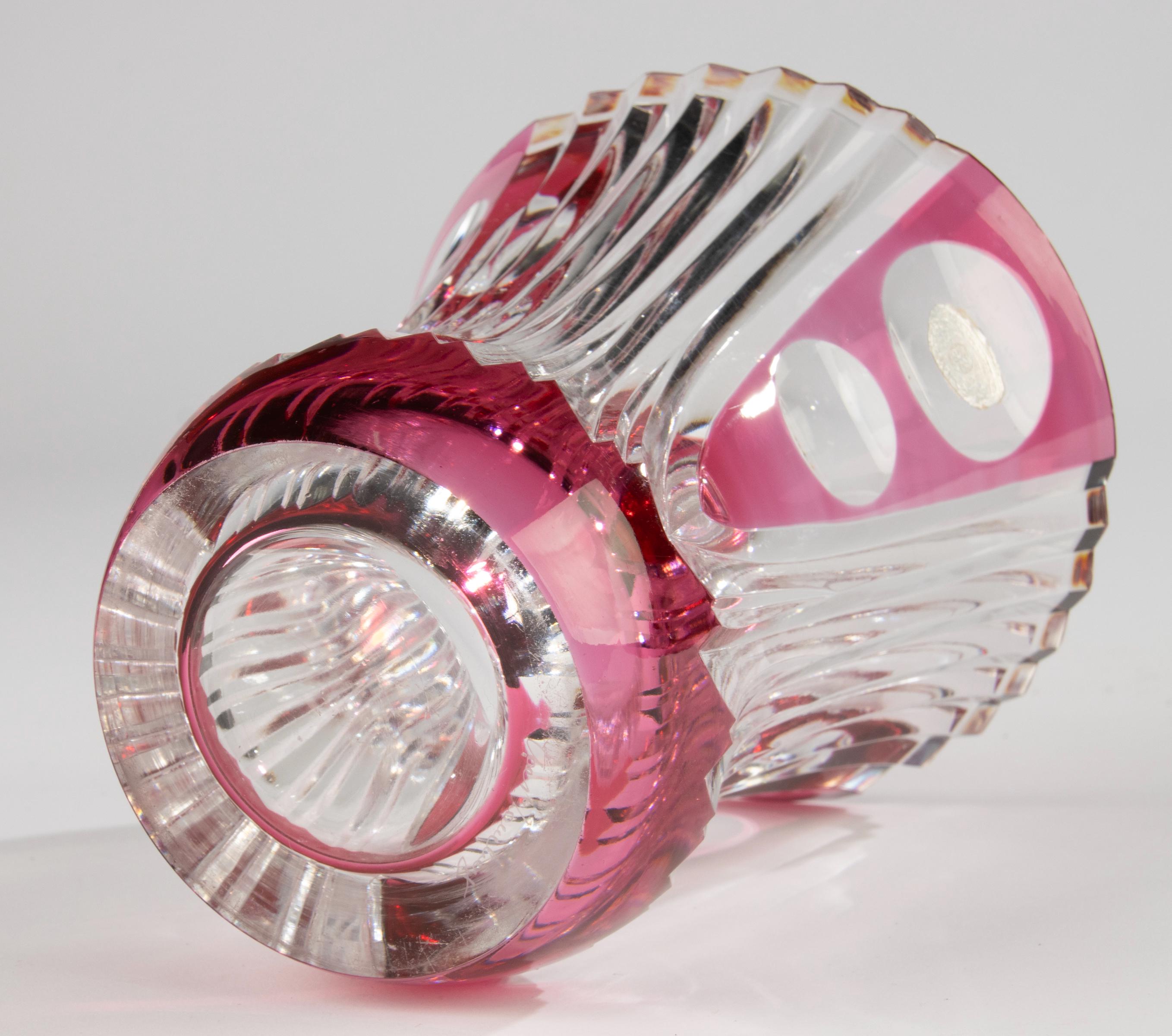 Vase - Val Saint Lambert - Crystal - Etsy Vase - Val Saint Lambert - Crystal - Etsy