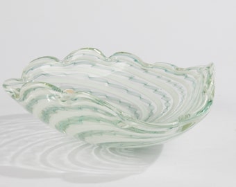 Murano Zanfirico Glass Bowl