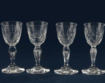 Juego de 4 copas de licor - Val Saint Lambert