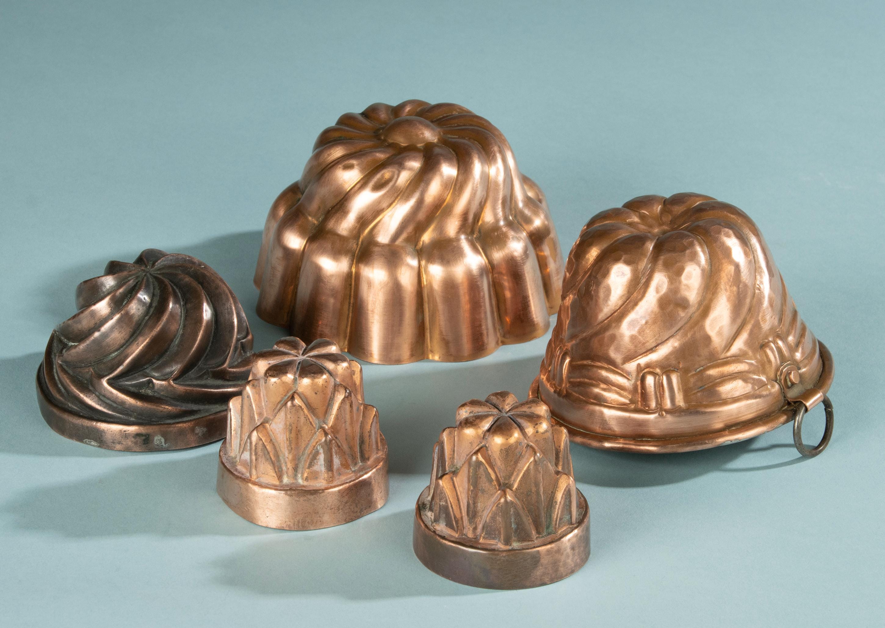 Old kitchen copper molds - Etsy 日本
