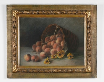 Antique Painting - Gouache - Still Life - H. Bossy 1905