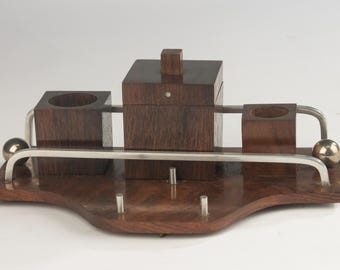 Desk Set - Art Deco - Wood