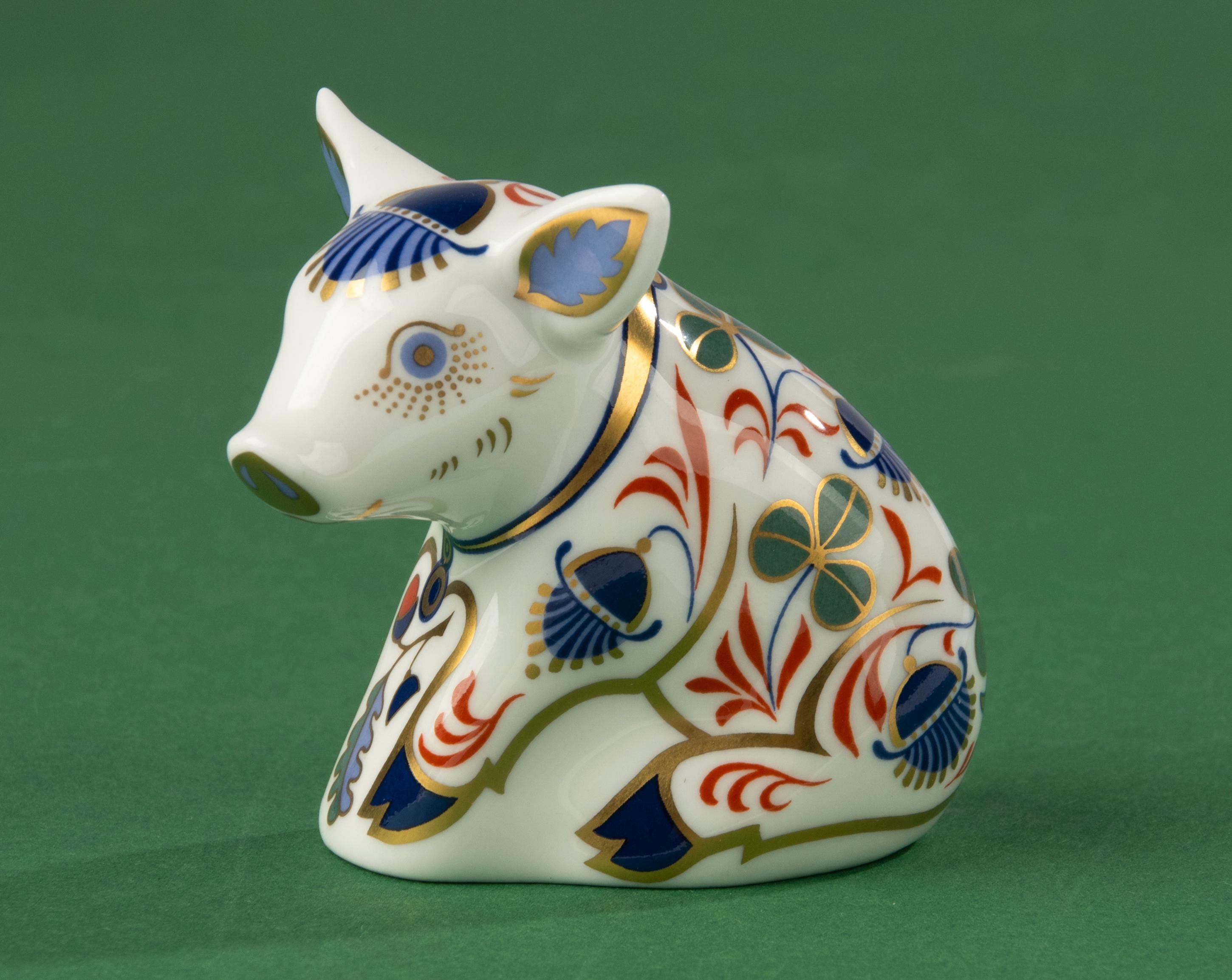 Royal Crown Derby Pig - Etsy