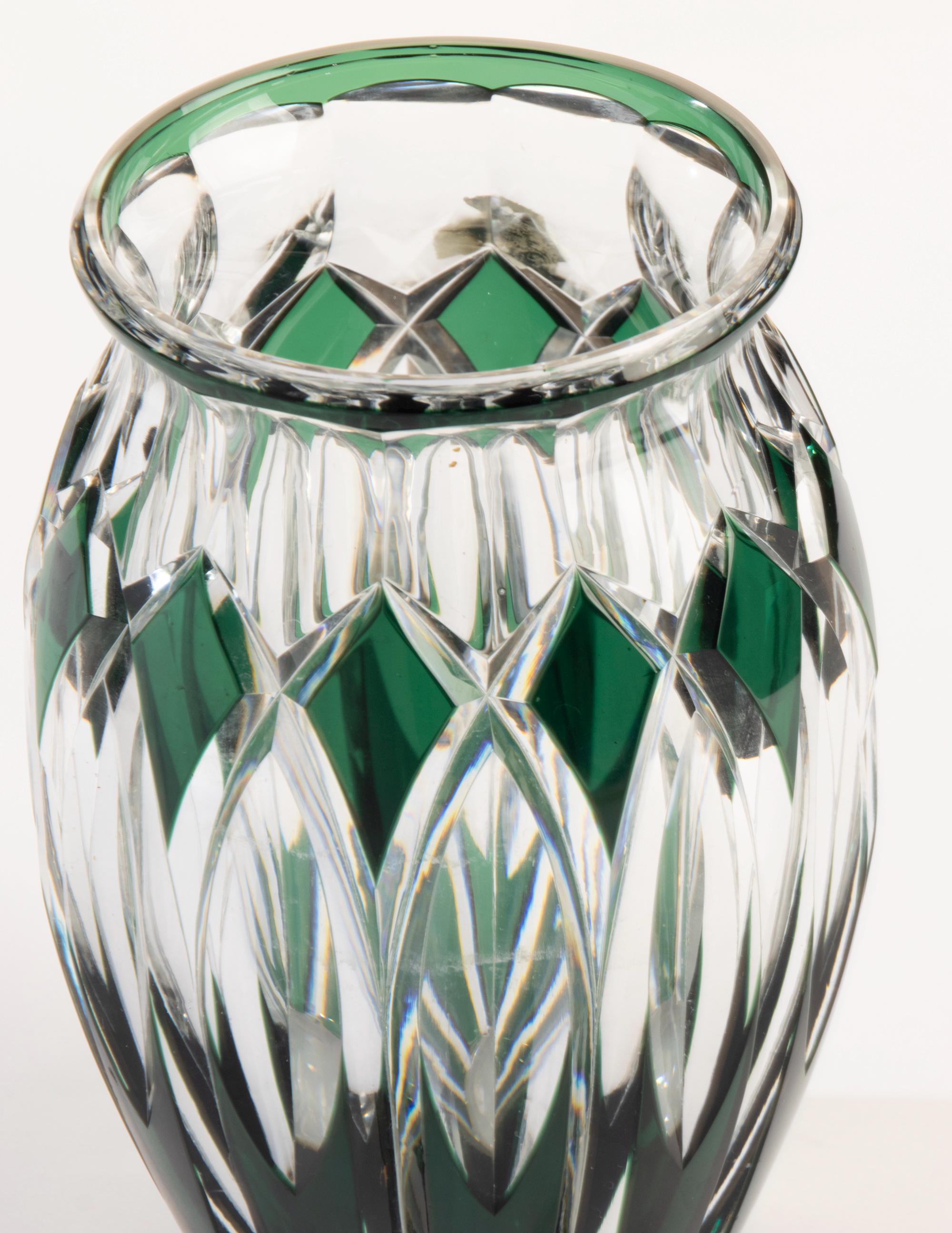 Vase - Val Saint Lambert - Crystal - Etsy