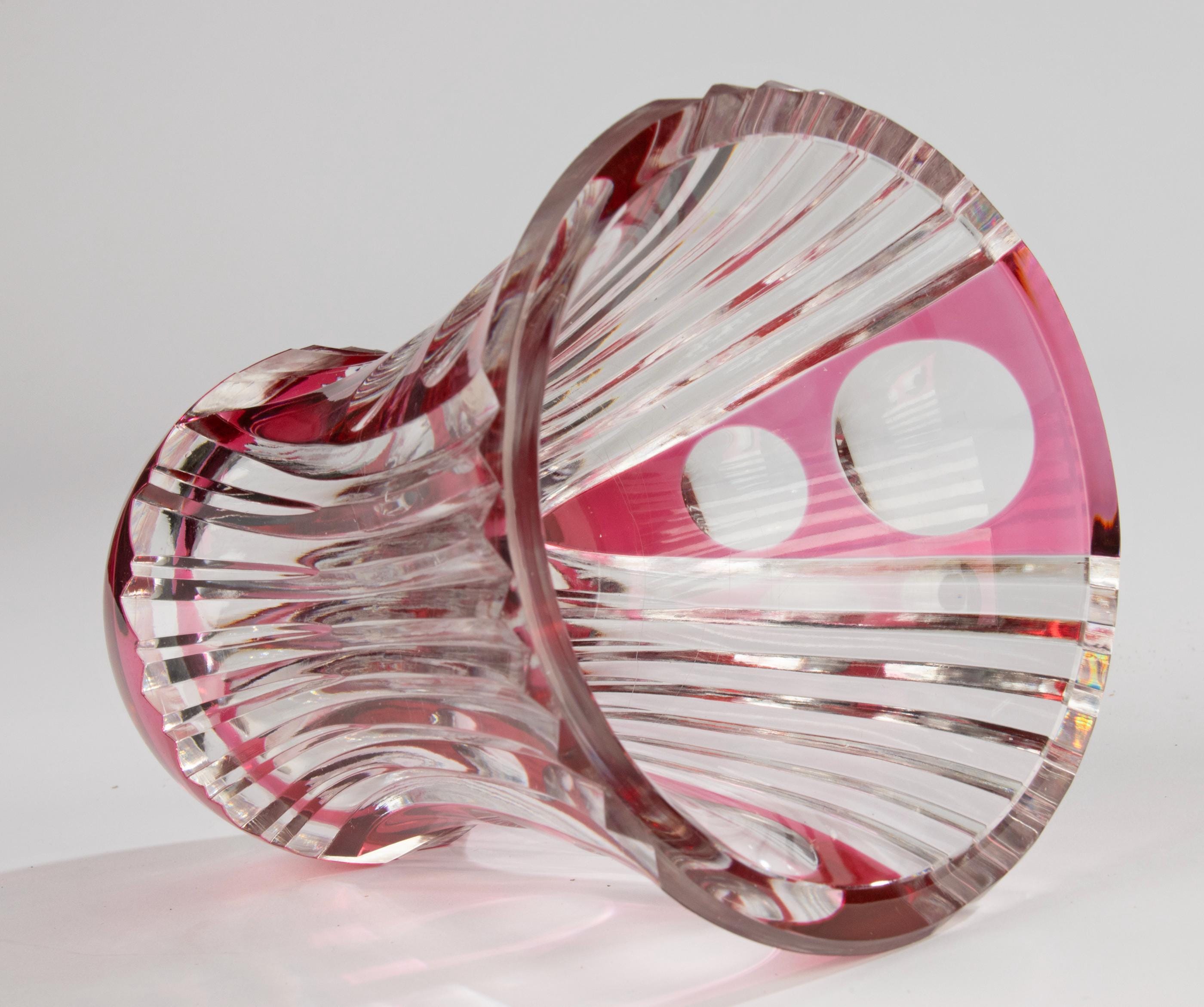 Vase - Val Saint Lambert - Crystal - Etsy
