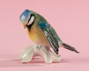 Kleiner Vogel aus Porzellan - Karl Ens - Blaumeise