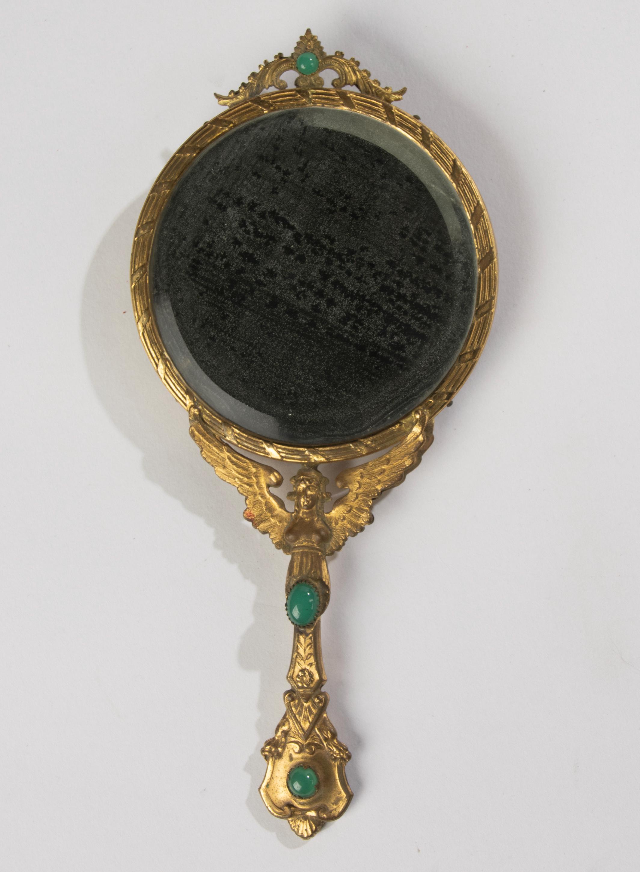 Antique Bronze Hand Mirror - Etsy Canada