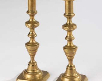 Set of 2 Vintage Copper Candlesticks