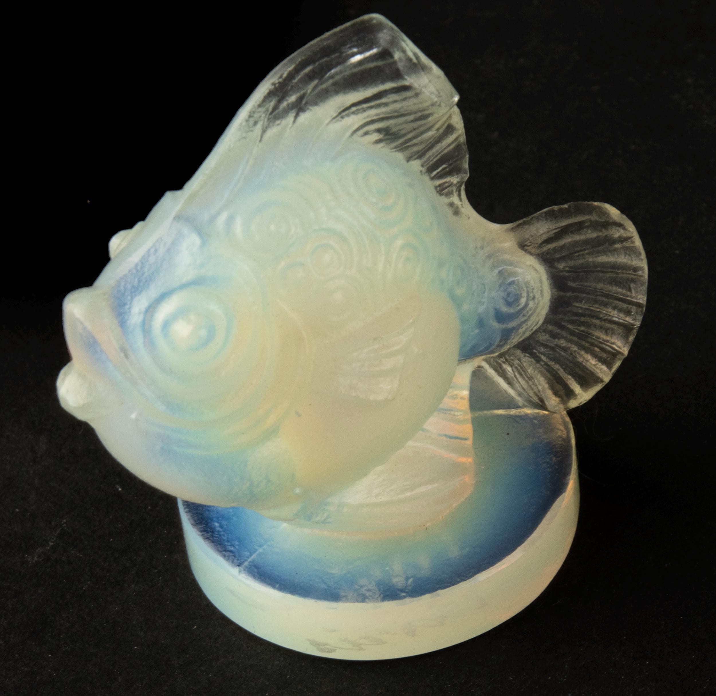 フランスSABINO 魚　オパールセントガラス Sabino Glass Figurine - Fish - Old Signature - Etsy