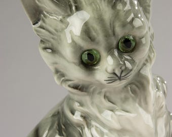 磁器製テーブルランプ - 猫 - Etsy 日本