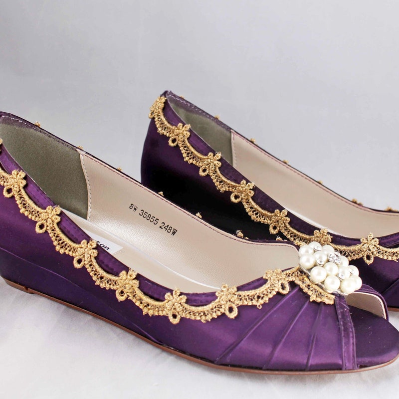 Split Face Ribben Aubergine Shoes - Etsy