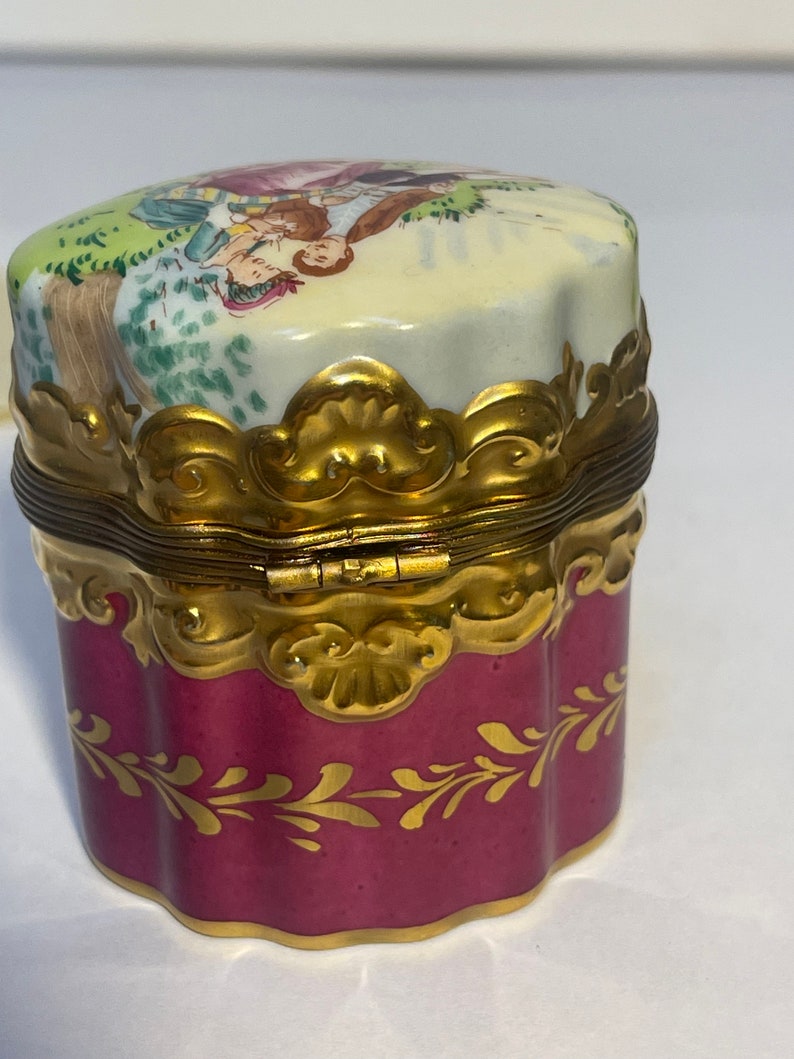 Genuine Limoges Box With French Perfume Bottle Etsy