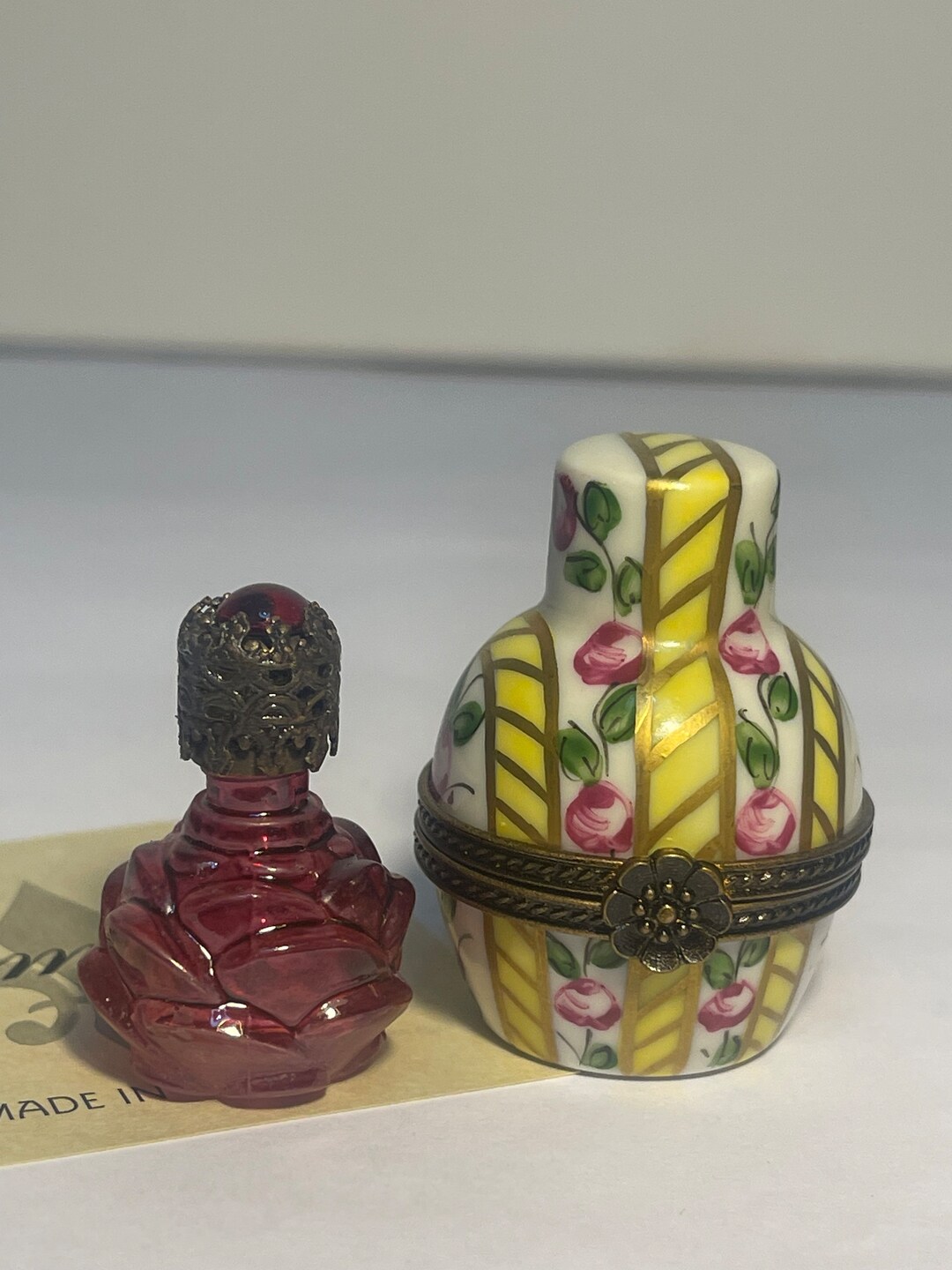Genuine Limoges Box Traditional With Perfume Bottle Etsy