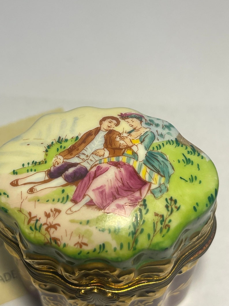 Genuine Limoges Box With French Perfume Bottle Etsy