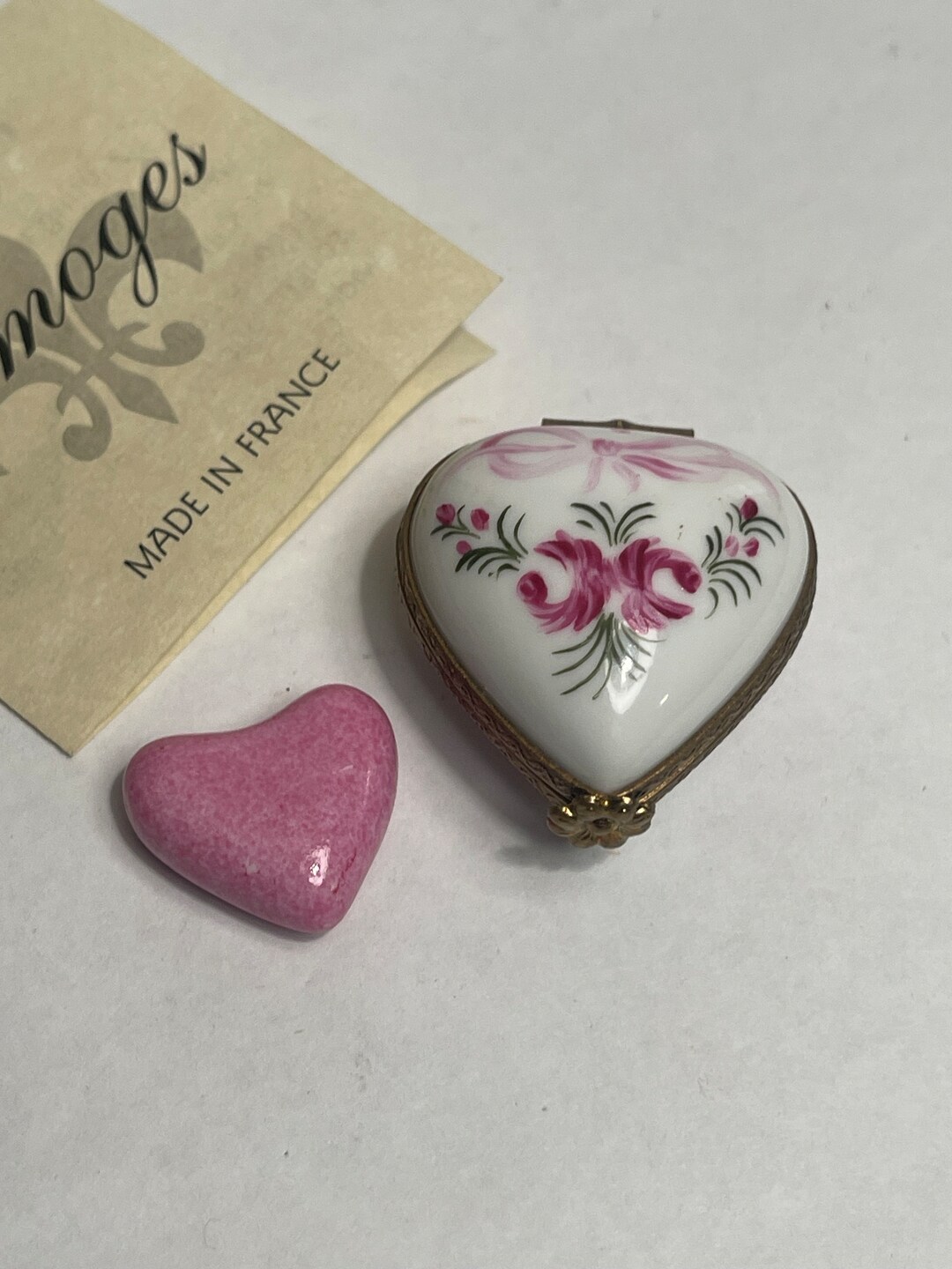 Genuine Limoges Heart Box Etsy