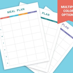 weekly meal planner | meal planner | menu planner | meal planning | meal plan | meal plan printable | meal planner PDF | meal prep