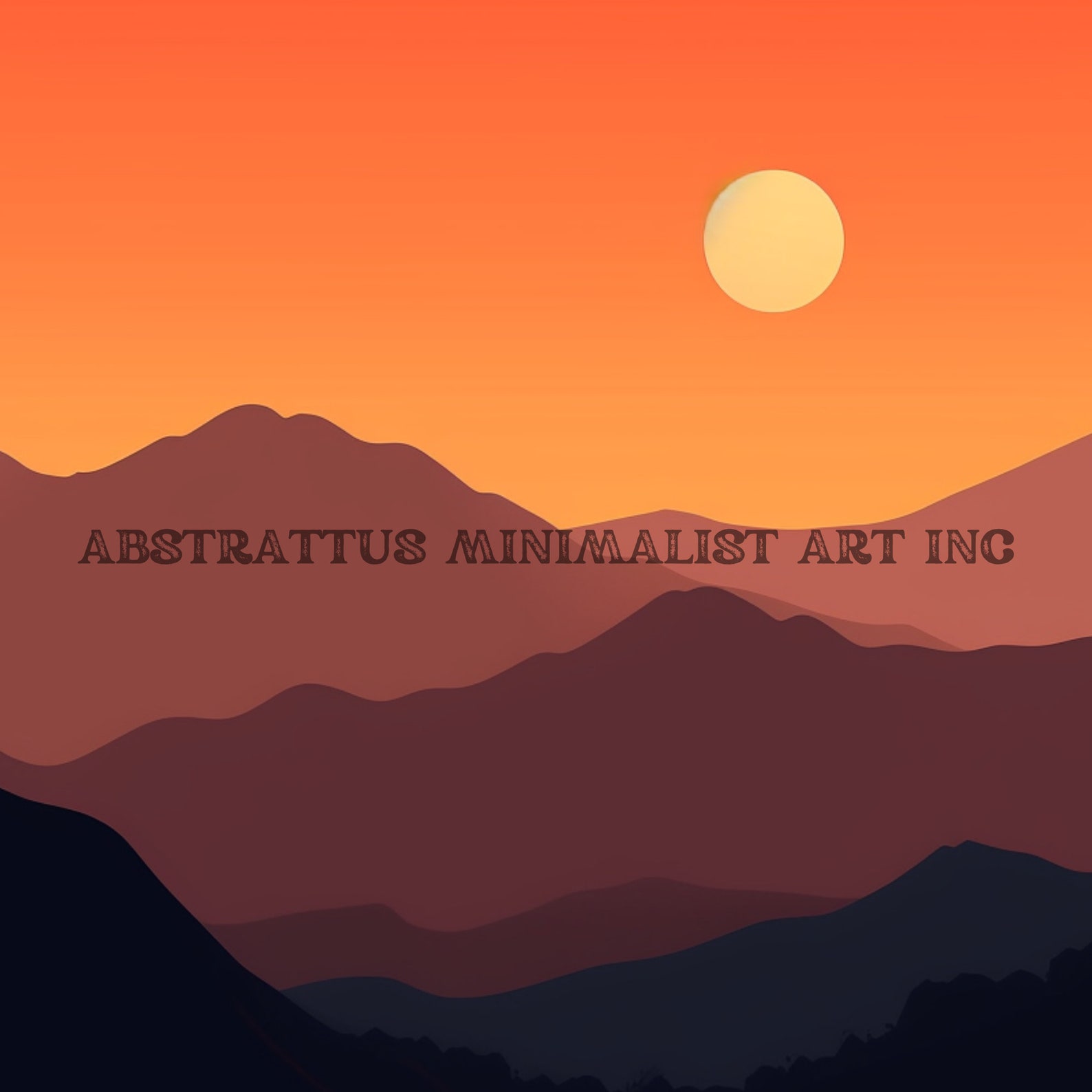Minimal Mountains Landscape Digital, Set of 3 Prints, Minimalist ...