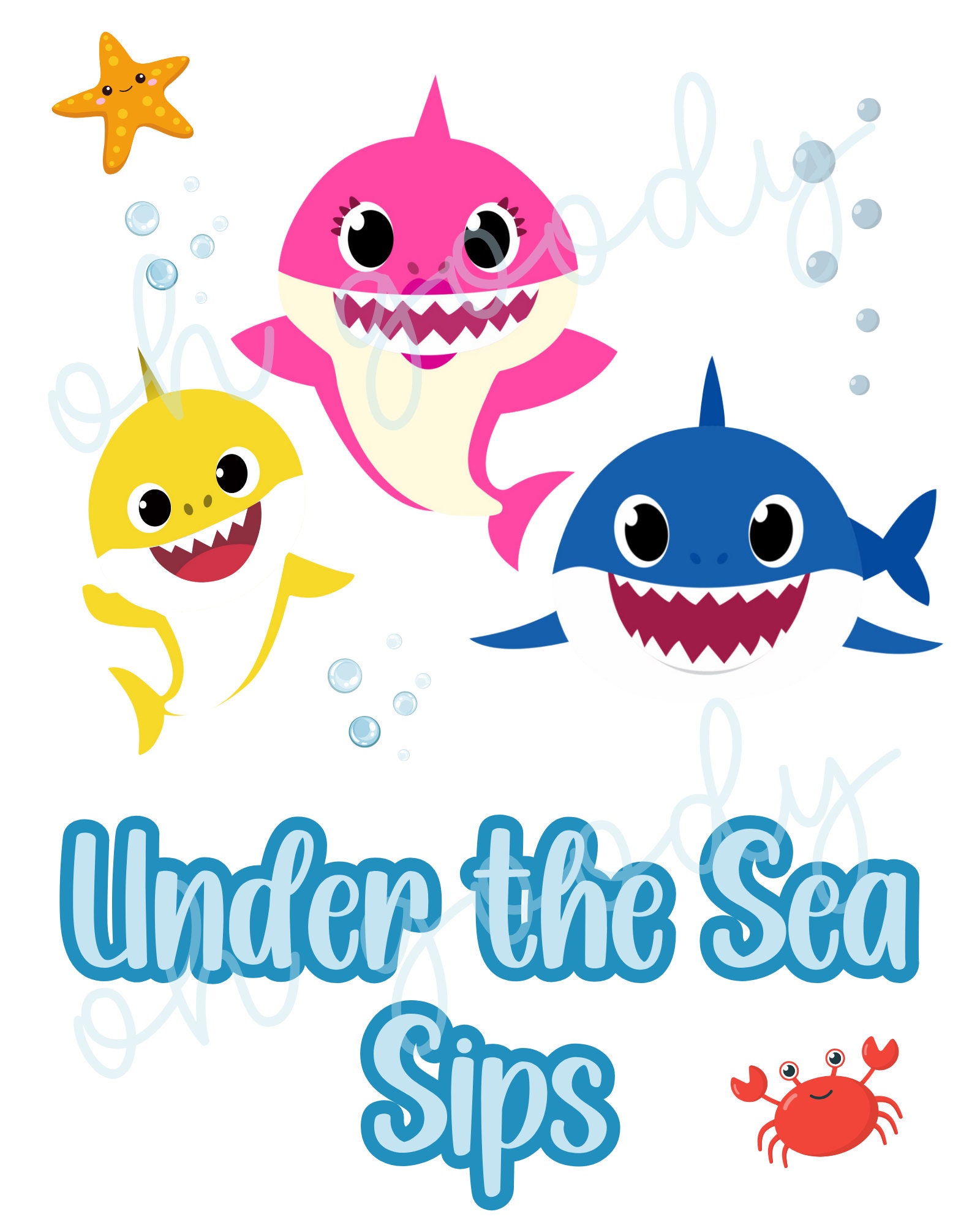 Baby Shark Party Printables Birthday Decor - Etsy