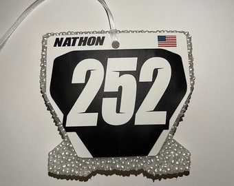 Husqvarna Shape Custom Dirtbike Number Plate Car Freshie