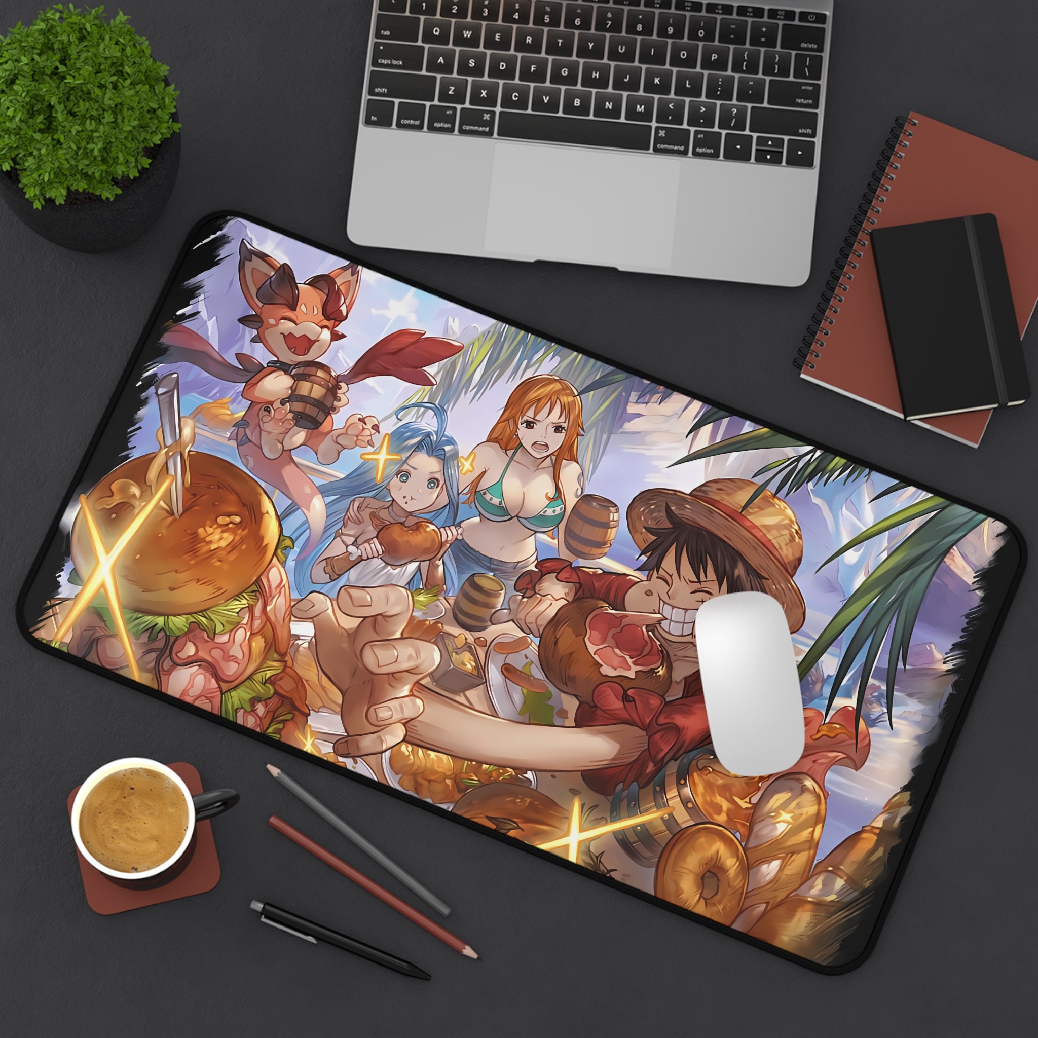 One Piece Hungry Luffy Deskmat Onepiece Mausepad Luffy Mousepad Luffy