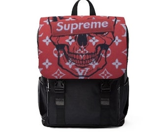 supreme bag work bag luxury back pack cute red and black