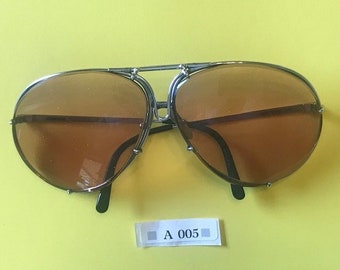 Porsche Design 5621 rare classic silver Sunglasses with brown lenses Discounted.