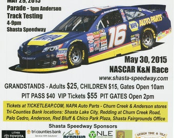All 24 NASCAR K&N all Event Drivers Autographed and other Racing Posters and Specialty Events - Full Size and Original and NASCAR fan items