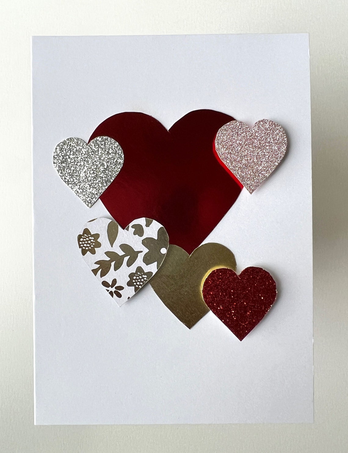 Handmade Heart Card - Etsy