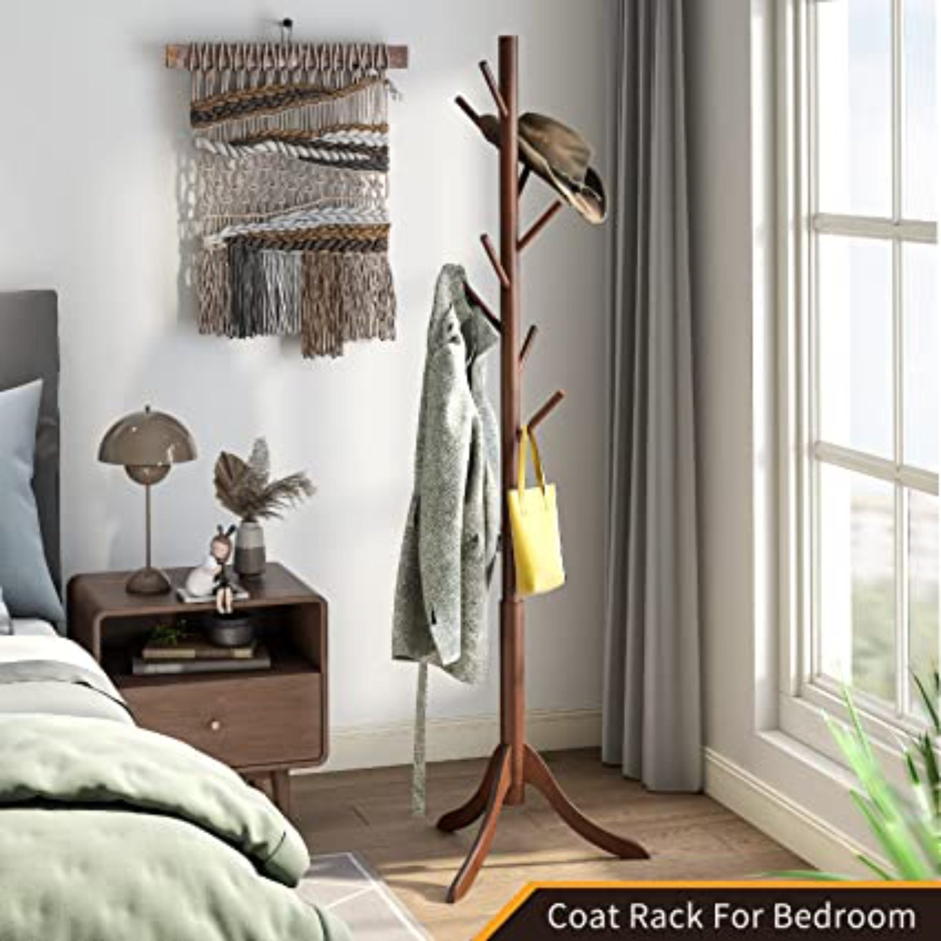 Wooden Coat Rack Free Standing Coat Rack 8 Standing Bamboo Coat Rack