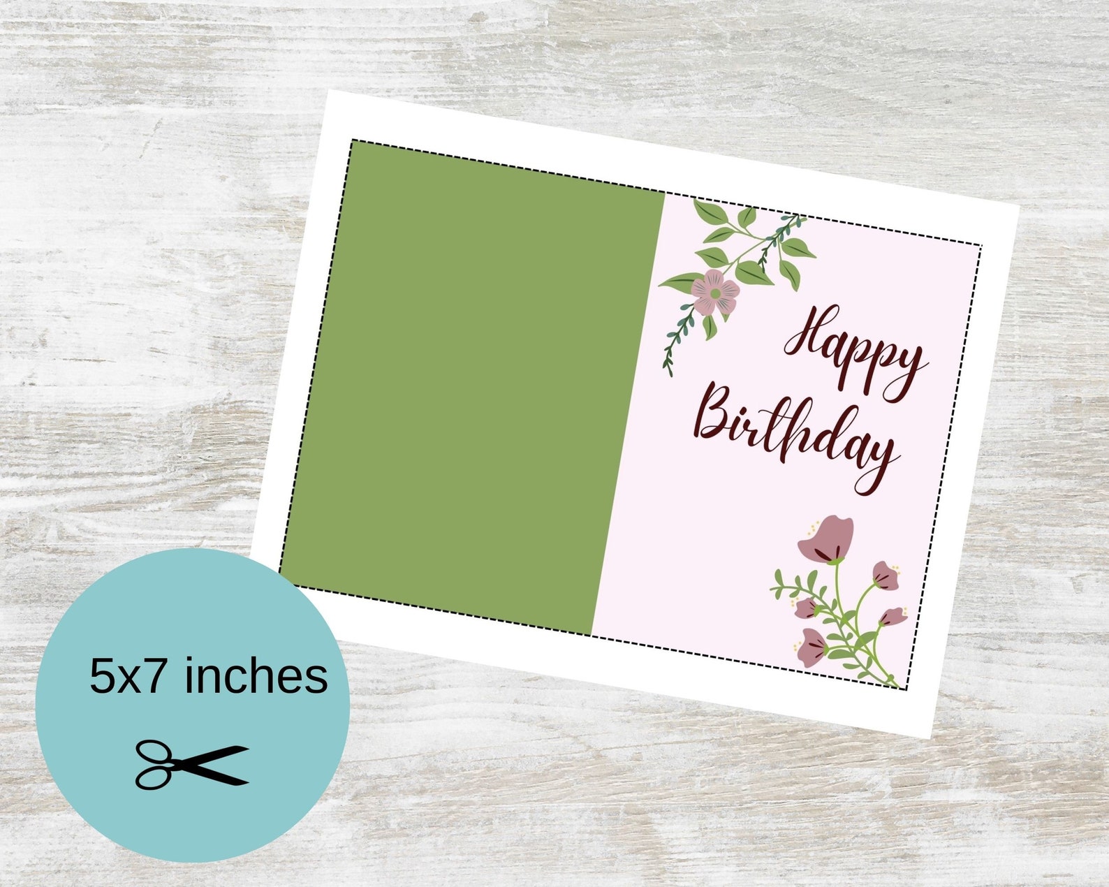 Printable Birthday Card, Happy Birthday Card,digital Birthday Card