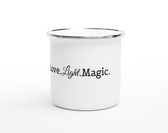 Love, Light, Magic 12oz Enamel Mug